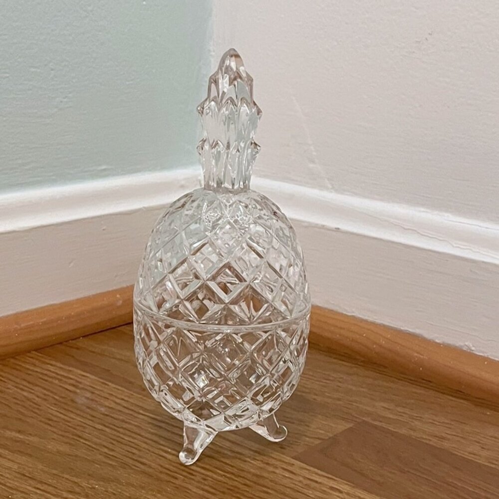 Pineapple Jar - Crystal Glass